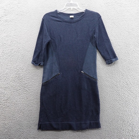 Poetry Dresses & Skirts - Poetry Half Sleeve Sweater Dress Size 4 Blue Women Sheath Cotton Blend